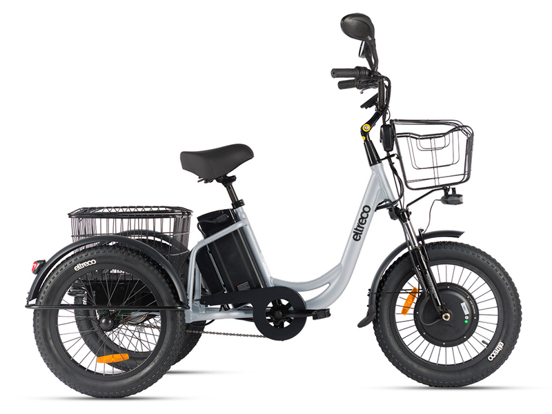 Электровелосипед Eltreco Porter Fat 700 (серебристый матовый)